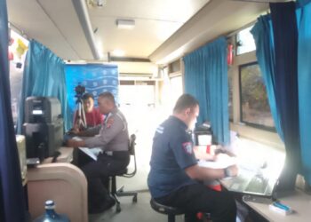 Pelayanan SIM Keliling Polda Gorontalo Hadir di Telaga, PNBP SIM C Hanya Rp 75 Ribu