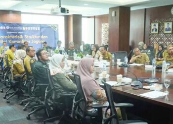 DISEMINASI Hasil riset Karakteristik dan Struktur Rantai Nilai Jagung di Sulampua digelar Bank Indonesia, berlangsung di kantor perwakilan BI Gorontalo, Selasa (10/2). (foto: dok-bi gorontalo)
