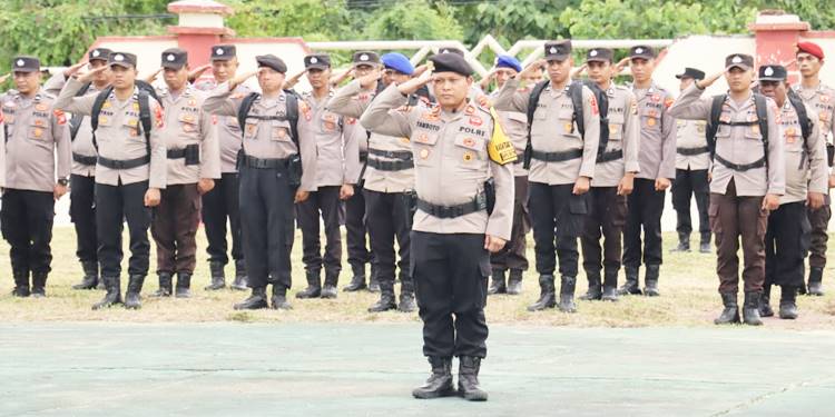 Personel apel gelar pasukan yang akan melaksanakan tugas selama Operasi Ketupat Otanaha 2026