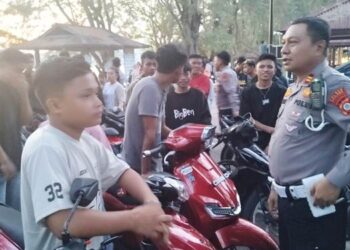 Puluhan kendaraan berhasil diamankan oleh pihak Polres Boalemo sebelum perayaan ketupat di objek wisata Botumoito, Kabupaten Boalemo.