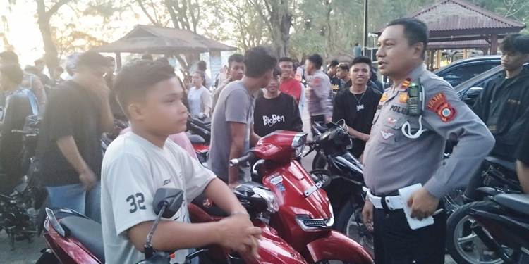 Puluhan kendaraan berhasil diamankan oleh pihak Polres Boalemo sebelum perayaan ketupat di objek wisata Botumoito, Kabupaten Boalemo.