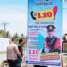 Baliho sosialisasi Layanan Kepolisian 110 di berbagai titik strategis di wilayah hukum Polsek Wonosari.