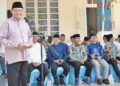 Gubernur Gorontalo Gusnar Ismail menyampaikan arahan pada pelaksanaan kuliah bakda subuh yang berlangsung di rudis gubernur, Ahad (29/3). (foto: istimewa)