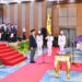 Pelantikan Ketua dan Pengurus DPP Ikatan Keluarga Alumni Pendidikan Tinggi Kepamongprajaan (IKAPTK) Provinsi Gorontalo periode 2025–2030 di Gedung Azlea Convention Center, Kota Gorontalo, Kamis (26/3). (Foto : Mila/diskominfotik)