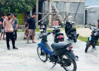 Barang bukti satu buah motor yang berhasil mengungkap kasus pencurian motor di Desa Sipatana, Kecamatan Buntulia, Kabupaten Pohuwato.(Humas)