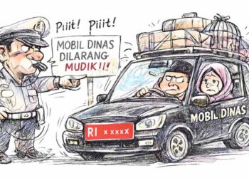 Ilustrasi: Mobil Dinas Dilarang Mudik