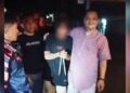 Kapolres Boalemo, AKBP Sigit Rahayudi,S.I.K. saat memperlihatkan tahanan kabur yang berhasil diamankan kembali oleh tim gabungan.