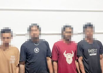 Empat orang masyarakat yang bekerja sebagai penambang di Kecamatan Marisa, ditangkap oleh Satuan Narkoba Polres Pohuwato, atas dugaan penyalahgunaan narkotika jenis sabu.