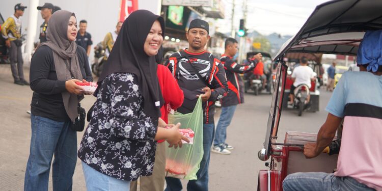 Hijabers on Wheel, Komunitas Honda Gorontalo Tebar Kebaikan di Pasar Sentral 