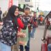 Hijabers on Wheel, Komunitas Honda Gorontalo Tebar Kebaikan di Pasar Sentral 