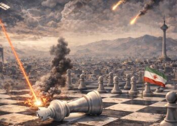 Ilustrasi penyerangan Israel-Amerika Serikat ke Iran.--