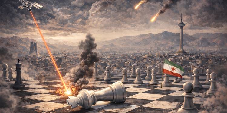 Ilustrasi penyerangan Israel-Amerika Serikat ke Iran.--