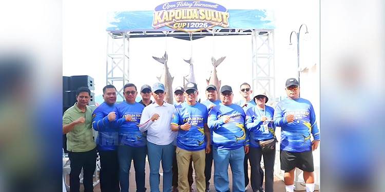 KAPOLDA CUP - Open Fishing Tournament Kapolda Sulut Cup I 2026 yang digelar pada 11–12 April 2026 di Youth Center Kawasan Megamas, Manado. (foto: dok- humas polda sulut)