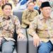 Gubernur Gorontalo Gusnar Ismail bersama Wagub Jatim Emil Dardak menghadiri halalbihalal Ikatan Keluarga Gorontalo di Kota Surabaya, Minggu (19/4/2026). (Foto : Timko)