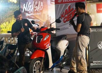 SKUTIK STYLISH: Honda Active Circle berlangsung meriah Sabtu (18/4) di Allure Coffee, Manado. (foto: dok-daw)