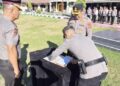Penyerahan jabatan Kabag SDM Polres Boalemo kepada Kapolres Boalemo, AKBP Sigit Rahayudi,S.I.K., Senin (6/4).