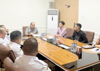 Suasana audiens antara Wali Kota Gorontalo, Adhan Dambea dengan Perwakilan Jejaring Pendidikan KPK, Rabu (15/4/2026). (Foto: Prokopim)