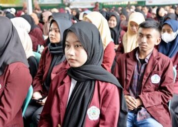 Dokumentasi Mahasiswa saat mengikuti kegiatan pembekalan sebelum turun melaksanakan KKN. (F. Istimewa)