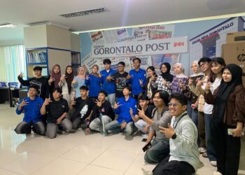 Perdalam Jurnalistik Mahasiswa Ilmu Komunikasi UNG Kunjungi Redaksi Gorontalo Post