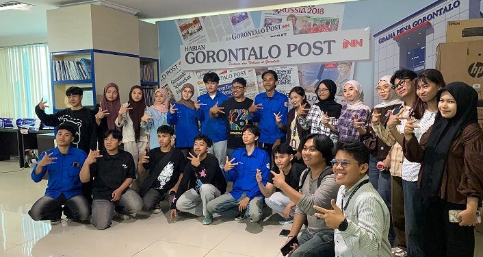 Perdalam Jurnalistik Mahasiswa Ilmu Komunikasi UNG Kunjungi Redaksi Gorontalo Post