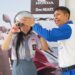 SAFETY RIDING: Daya Adicipta Wisesa terus mengkampanyekan keselamatan berkendara, kali ini edukasi menyasar siswa SMA Negeri 1 Airmadidi, Sulut. (foto: dok-daw)
