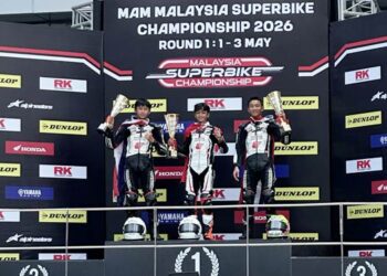 Pebalap belia binaan PT Astra Honda Motor (AHM), mampu mengamankan podium kedua pada race pertama dan podium tertinggi pada race kedua, IHTTC 2026 di Sepang International Circuit, Malaysia. (foto: dok-AHM)