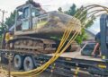 Dua unit alat berat jenis excavator berhasil diamankan oleh personel Dit Reskrimsus Polda Gorontalo beserta personel Polres Pohuwato di lokasi PETI Taluditi.
