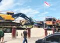 Tiga unit alat berat jenis excavator berhasil diamankan oleh Polres Pohuwato beserta Subdit 4 Tipidter Polda Gorontalo.
