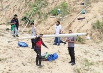 Penertiban PETI di Desa Batu Kramat Kecamatan Paguyaman Kabupaten Boalemo, Gorontalo Rabu (14/5/2026). (Foto: Roy/Gorontalo Post).