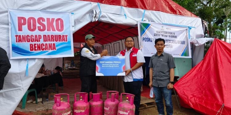 Peduli Korban Banjir Kendari, Pertamina Patra Niaga Sulawesi Gercep Kirim Bantuan Tanggap Darurat 