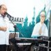 Wali Kota Gorontalo, Adhan Dambea saat memberikan sambutan pada silaturahmi bersama warga Kelurahan Siendeng, Kecamatan Hulonthalangi, Sabtu (16/5/2026) malam.