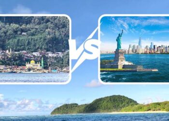 Pulau Rhun vs Pulau Manhattan.--
