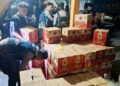 Puluhan karton miras jenis bir bintang diamankan polisi saat operasi pekat otanahan 2026.