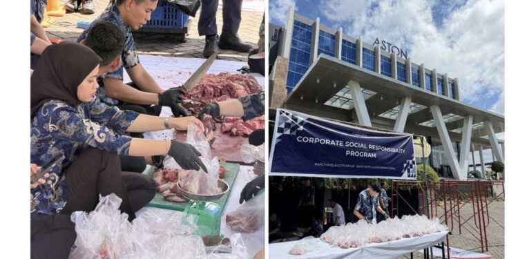 Bagikan Ratusan Paket Daging Kurban, ASTON Gorontalo: Inspiring Unity Throughout Compassion