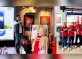 PERERAT KEMITRAAN- Acara bersama BRI dan SRC dalam rangkat HUT PT HM Sampoena yang diisi dengan sosialisasi produk perbankan oleh BRI Gorontalo. (Foto: istimewa)