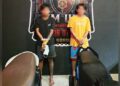 Dua tersangka dugaan Curanmor yang ditangkap tim URC Polda Gorontalo.