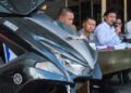 Barang bukti satu unit motor yang di curi tetangganya, berhasil di amankan jajaran Polres Bone Bolango. Senin (8/6).Foto : (Natharahman/ Gorontalo Post).