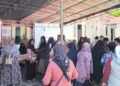 Suasana pelaksanaan Pasar Murah Non Subsidi yang digelar Dinas Perdagin Kota Gorontalo.