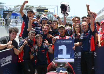 Pebalap Binaan Astra Honda Cetak Sejarah, Ramadhipa Terkencang di Moto3 Estoril