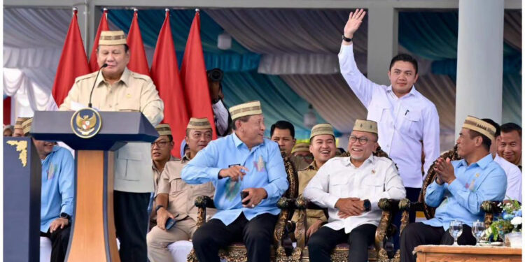Presiden Mengabsen Menteri yang Hadir di Penas XVII, Teddy Paling Meriah, Prabowo: Baru Letkol, yang Presiden Aku