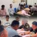 Para tersangka kasus dugaan PETI Boalemo saat diserahkan Polda Gorontalo ke Kejari Boalemo.