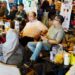 Wali Kota Gorontalo, Adhan Dambea dan Wawali Indra Gobel tengah menikmati jajanan di Street Food Jilid II. (Foto: Prokopim)