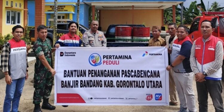 Pertamina Kirim 400 Liter BBM Biosolar untuk Penanganan Bencana Banjir Gorut