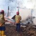 Rumah milik Refan Ramadhan di Kelurahan Hepuhulawa Kecamatan Limboto, hangus terbakar. Rabu (10/6)