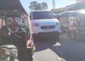 Kondisi kemacetan lalu lintas yang kian parah di kawasan pasar tradisional Terminal 42 Kota Gorontalo, Rabu (10/6/2026). (Foto: Roy/Gorontalo Post).