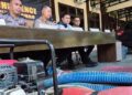 Barang bukti yang berhasil di amankan jajaran Polres Bone Bolango dilokasi tambang ilegal di Desa Bonedaa, Kecamatan Suwawa Selatan. Kabupaten Bone Bolango. Foto: Natharahman/ Gorontalo Post