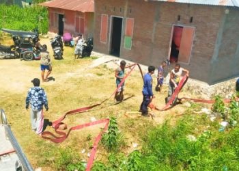 Dipicu Pembakaran Ban Mobil Bekas di Tabumela, Kebakaran Lahan Nyaris Merembes ke Rumah Warga