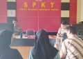 Korban penipuan arisan bodong melapor ke SPKT Polda Gorontalo, Senin (6/7). (F. Istimewa)