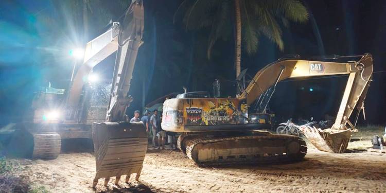 Dua Excavator Diamankan di PETI di Dengilo