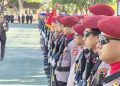 Kapolda Gorontalo Irjen Pol Widodo saat memimpin upacara peringatan Hut Bhayangkara ke 80 tahun di lapangan Pllda Gorontalo. Rabu (1/7). Foto: Natharahman/ Gorontalo Post.